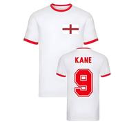 England Men's Mens Harry Kane Ringer Tee in White | Size: Large England White L
