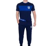 England Men's Pyjamas Official Premium Loungewear Set Navy Blue Size Medium