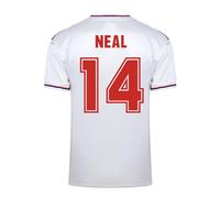 England Men's Score Draw World Cup 1982 Home Shirt - Neal 14 in White | Size: Large England White L