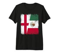 England Mexico Flag | English Mexican Roots Premium T-Shirt