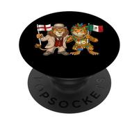 England Mexico Flag English Mexican Roots UK British Mexican PopSockets Adhesive PopGrip