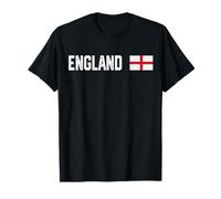 England National Flag Retro Distressed Patriotic Graphic T-Shirt
