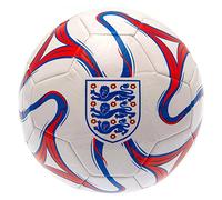 England Officially Licensed FA Cosmos Football - White, Size 5, 26 Panel For Kids and Adults