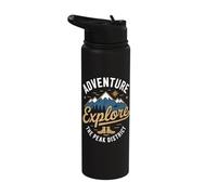 England Peak District Camping Hiking Walking Holiday Stainless Steel Insulated Water Bottle