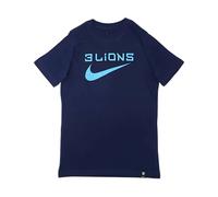 England Personalised 2022 2023 Three Lions Tee Navy | Size: Small England Navy S