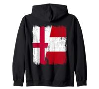 England Peru Half Flag English Peruvian Heritage Jersey Zip Hoodie