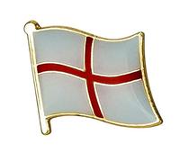 England Pin Badge, Enamel Flag in an Organza Gift Bag, St George's Cross