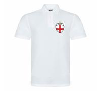 England Polo Shirt St George Cross Football Fan Matchday Top 1WL