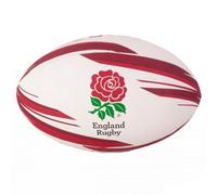 England Rfu Crest Rugby Ball White/red (5)