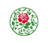 England Rose Iron on Transfer Patch for Fabrics English Team Support