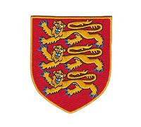 England Royal Coat of Arms Embroidered British Lion Shield Applique Sold Each