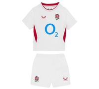 England Rugby Castore Unisex Baby Home Baby Kit, Brilliant White/Lipstick Red, 18 Months