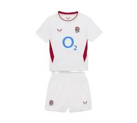 England Rugby Castore Unisex Kids Home Infant Kit, Brilliant White/Lipstick Red, 4 Years