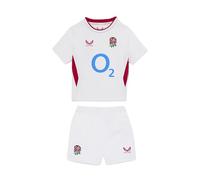 England Rugby Castore Unisex Kids Home Infant Kit, Brilliant White/Lipstick Red, 7 Years