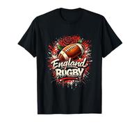 England Rugby English Flag Rugby England Women The Red Roses T-Shirt
