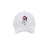 England Rugby Kids Baseball Cap - Official RFU Youth Size Adjustable England Hat (White)