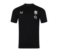 Castore England Rugby Men's Off Pitch Tee, Black, L