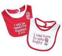 England Rugby RFU Baby Feeding Bib Set (2 Pack) (12346)