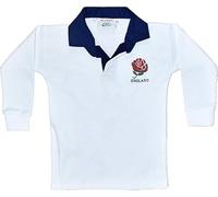 England Rugby Shirt English Retro Rugby Shirts Babies Kids 1-2 Years 2-3, 3-4, 4-5, 5-6, 7-8, 9-10, 11-12 and 13-14 with Full Sleeve Best Gift for Unisex (UK, Age, 7 Years, 8 Years, Regular, White)