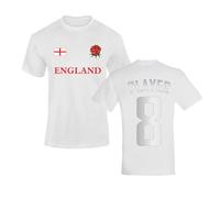 England Rugby Shirt Personalised Kids Adults Custom Name Number 1WM