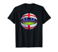 England Saint George's Cross Flag Soccer Stadium Inside Ball T-Shirt