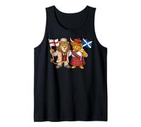 England Scotland Flag English UK Scottish Roots British Tank Top