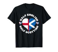 England Scotland Flag on St Andrews Day for Scottish English T-Shirt