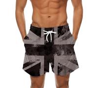 England Shorts Men, Union Jack Swim Shorts, Hawaiian Shorts Men, Union Jack Shorts, Swim Shorts Men, Cotton Swimming Shorts with Pockets