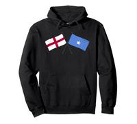 England Somalia Crossed Flags English Somali Heritage Pullover Hoodie