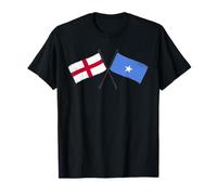 England Somalia Crossed Flags English Somali Heritage T-Shirt