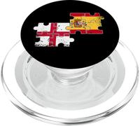 England Spain Vintage Flag Spanish English PopSockets PopGrip for MagSafe