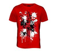 England St. George Cross Abstract Print Mens T-Shirt Top T Shirt Tee Top, Siz...