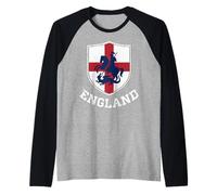 England St George s Dragon Slaying Knight Raglan Baseball Tee