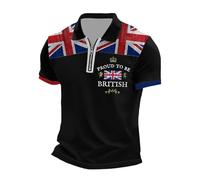 England St George's Cross Polo Shirt Classic Poloshirt with Red England Flag Design Perfect for Football Fans for Match Day Stadium Pub Viewing
