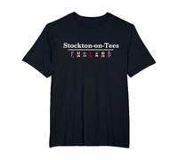 England - Stockton-on-Tees T-Shirt, Men's Big and Tall, Black, 5X Tall