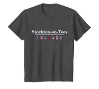 England - Stockton-on-Tees T-Shirt, Youth, Dark Heather Grey, X-Small