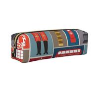 England Symbols Print Adults Pencil Case Pouch Stationery Organizer Office Travel Supply Accessory