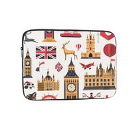 England Symbols Print Laptop Sleeve 10 inch, Ultra-Thin Computer Bag Notebook Computer Tablet Laptop Bag for Office Daily Commute