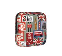 England Symbols Print Multifunctional Storage Bag Pad Bag Skin-Friendly Period Pouch Reusable Tampon Bag for Female