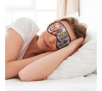 England Symbols Print Soft Eye Mask for Sleep Mask Sleep Eye Mask for Women Men Sleeping Sleeping Travel