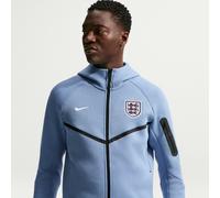 England Tech Fleece Windrunner Men's Nike Football Full-Zip Hoodie - Blue - Cotton/Polyester L (UK 16-18)