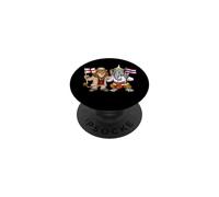 England Thailand Flag English UK Thai Roots British Thai PopSockets Adhesive PopGrip