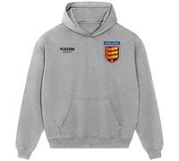 England Three Lion Bars Logo Men's Hoodie - Gray / XL