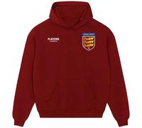 England Three Lion Bars Logo Men's Hoodie - Red / M