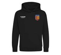 England Three Lions Bar Logo Kids Hoodie - Black / 7-8 years