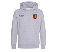 England Three Lions Bar Logo Kids Hoodie - Gray / 3-4 years