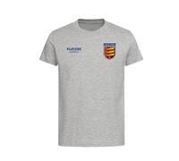 England Three Lions Bars Logo Kids T-Shirt - Gray / 9-11 years