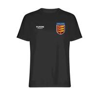 England Three Lions Bars Logo Men's T-Shirt - Black / XL