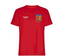 England Three Lions Bars Logo Men's T-Shirt - Red / M