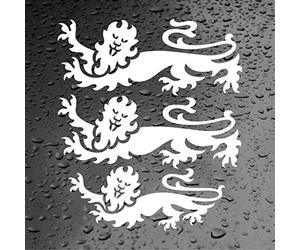England Three Lions Euros Car Van Bumper Window Vinyl Decal Sticker 3 Lions